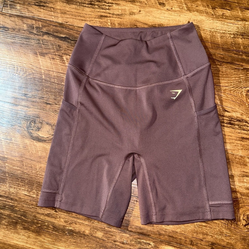 Gymshark Brown Biker Athletic Shorts Women's XS